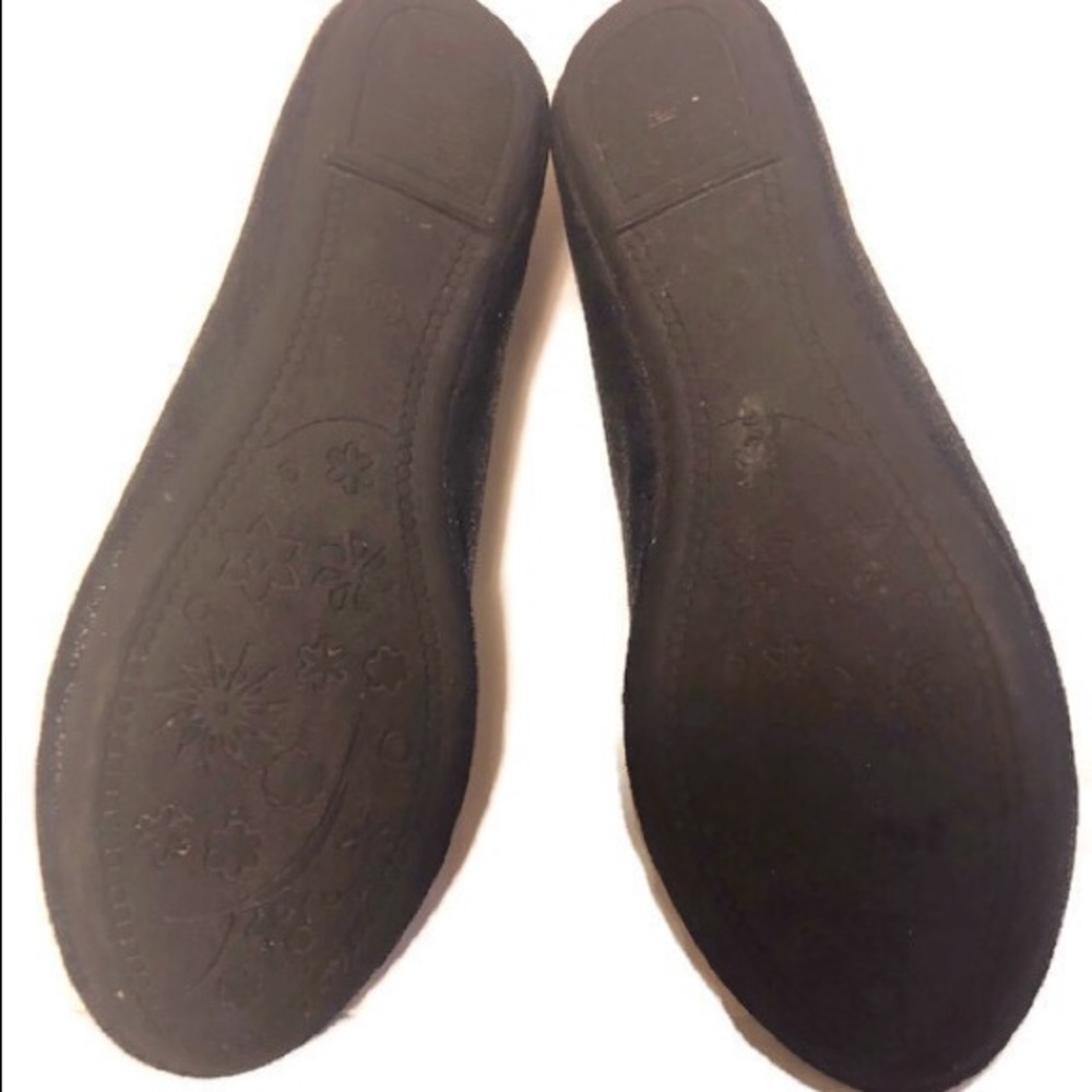 Seven 7 Ballet Flats Loafers Black Shimmer - Picture 4 of 4